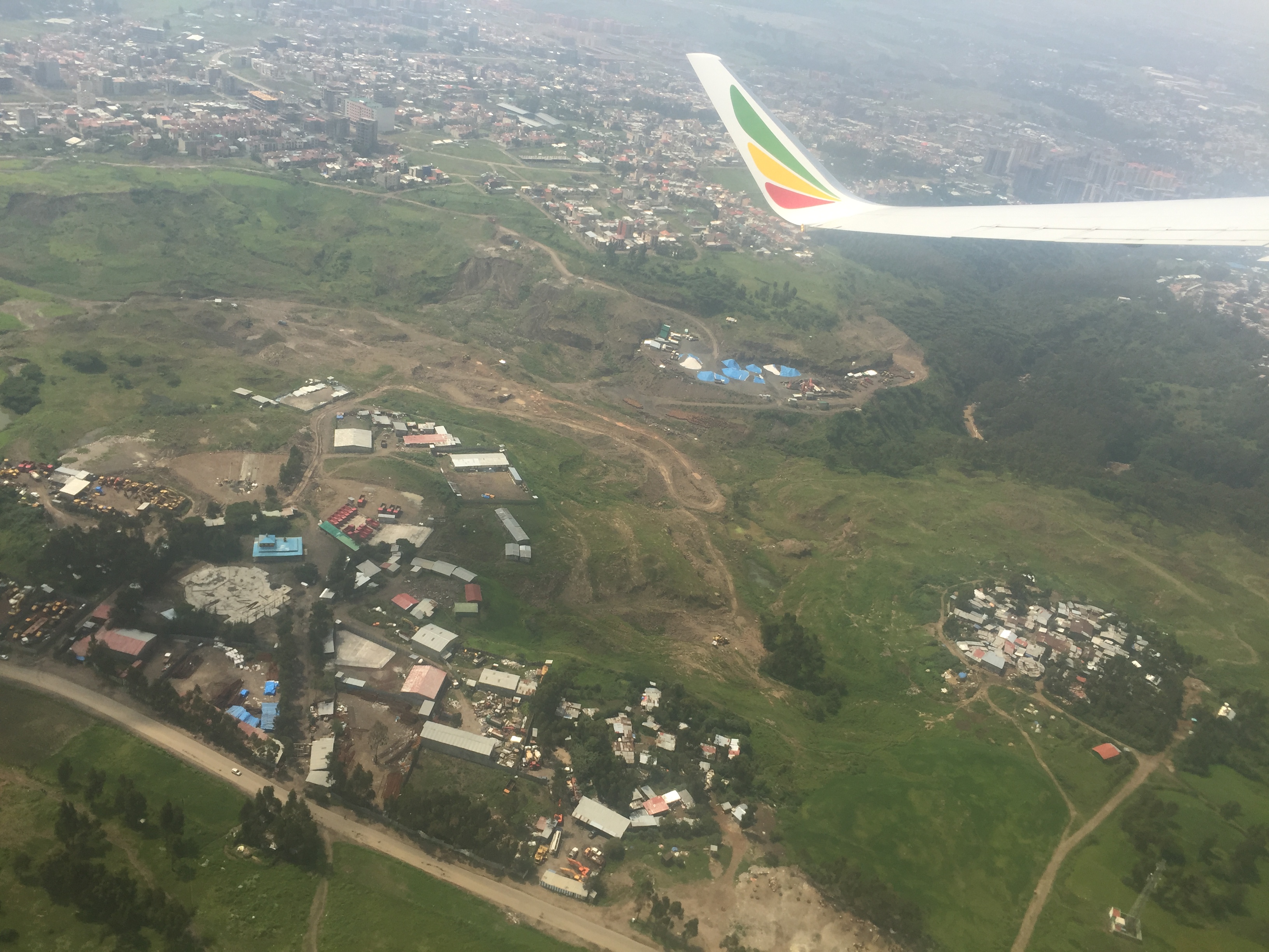 エチオピア航空からの景色