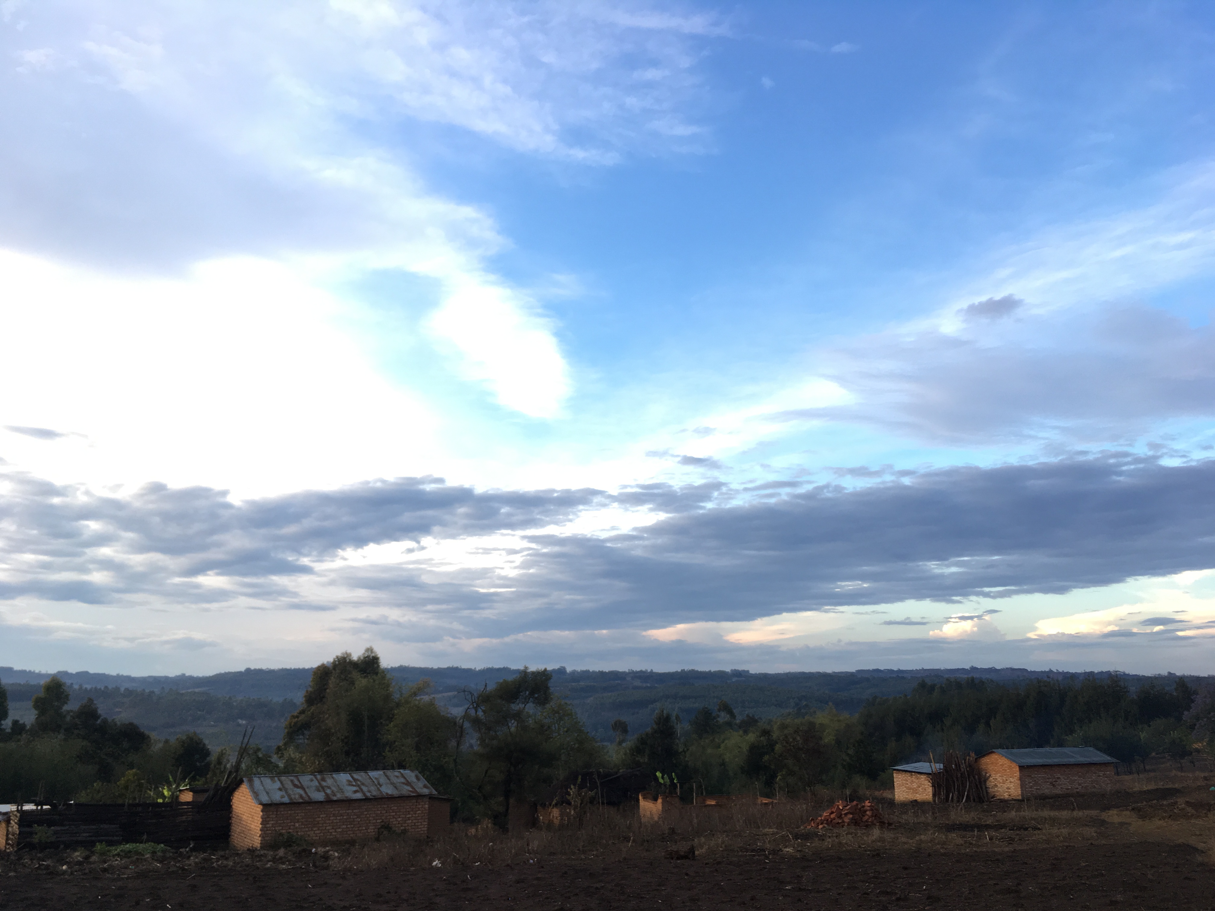 タンザニアの農村の景色