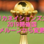 【サッカー】アフリカネイションズカップ2019開催国　カメルーンから変更に